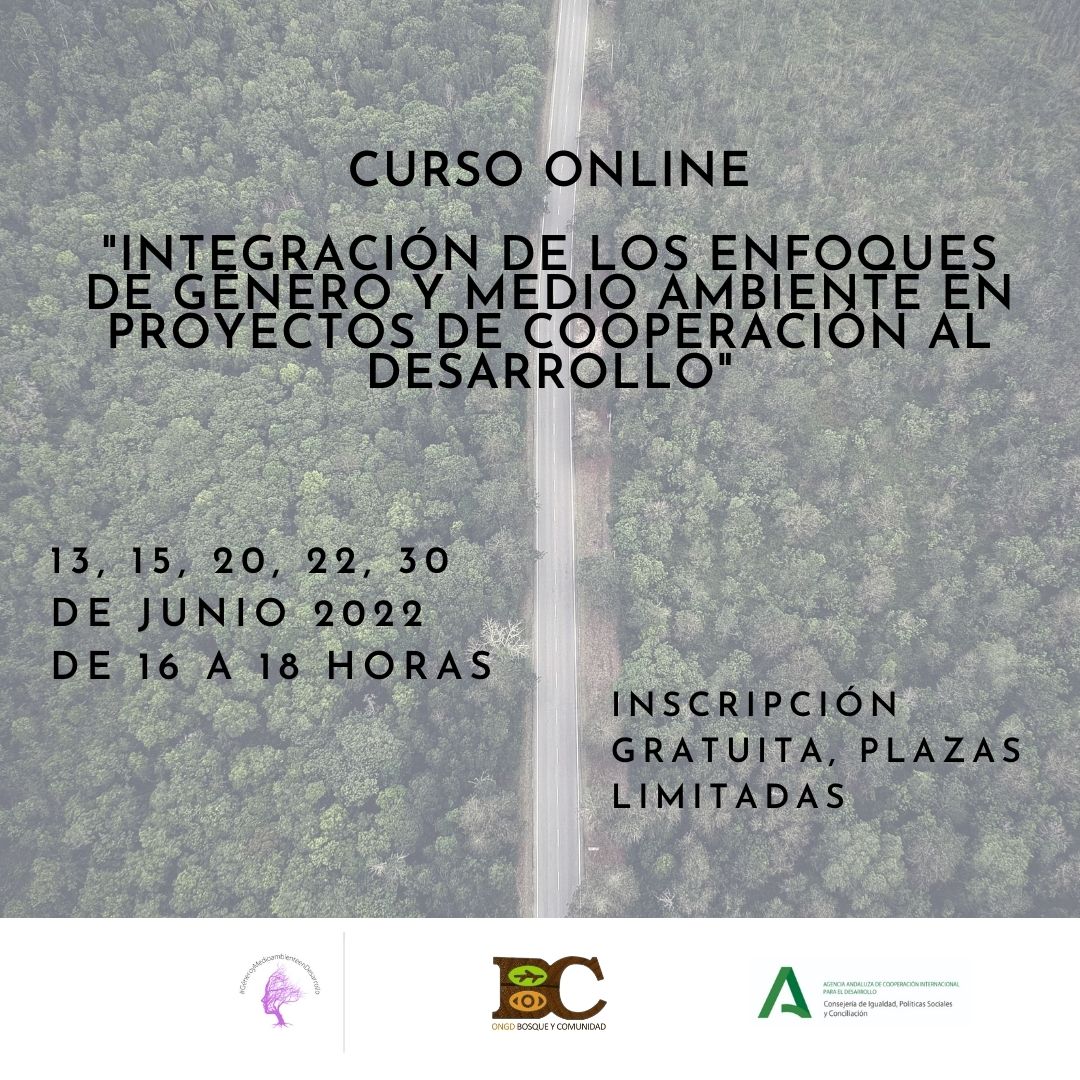 Curso online «Integración de los Enfoques de Género y Medio Ambiente en proyectos de Cooperación al Desarrollo”